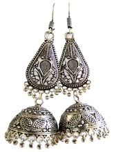 Oxidized Silver Plated Earring