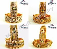 South india gold plated kada set