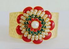 South Indian Pachi Cuff Bracelet