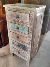 wood carving 5 Drawers Chest