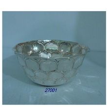 Silver bowl and fruit bowl
