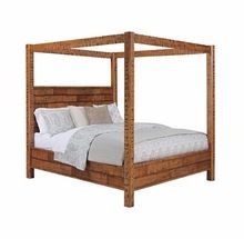 Rustic Wooden Rough Finish Poster Double Bed