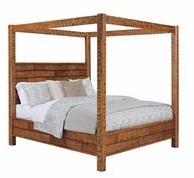 Wooden Rough Finish Poster Double Bed