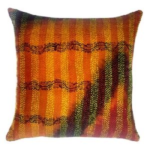 Kantha Silk Cushion Cover