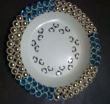 Designer Beaded Charger Plate