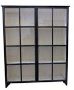 IRON GLASS CABINET FOR WALL DISPLAY WITH MIRROR