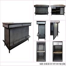 Iron Wooden Bar Counter