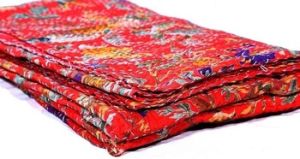 Floral Kantha Quilt