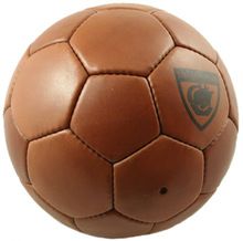 old fashioned leather soccer ball