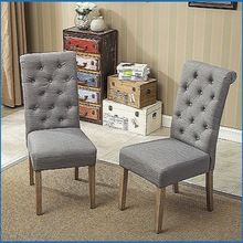 Habit Solid Wood Tufted Parsons Dining Chair