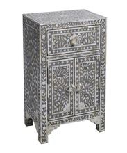 MOTHER OF PEARL INLAY BEDSIDE CABINET
