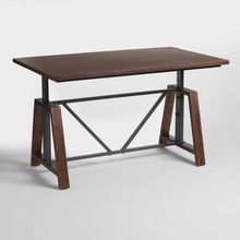Wood Adjustable Height Work Table