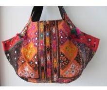 Banjara Mirror Work Ethnic Indian Tote Bag