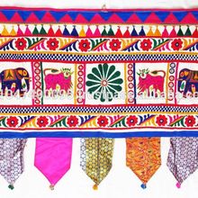 Embroidery Mirror Work Banjara Hanging Toran