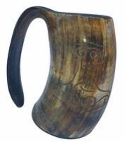 horn beer tankard mug