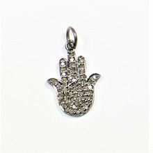 SILVER LUCKY HAND CHARMS PENDANT