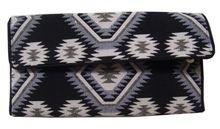 Ikat fabric clutch bags