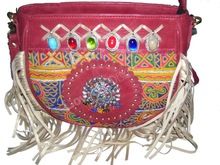 LEATHER BANJARA SHOULDER BAG