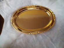 gold and silver trays