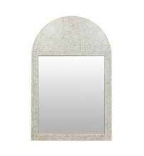 Bone Inlay Arch Mirror Geometric