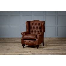 Tufted leather chair