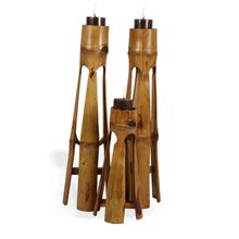 BAMBOO CANDLE STAND