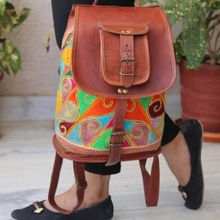 Embroidery Backpack Bag