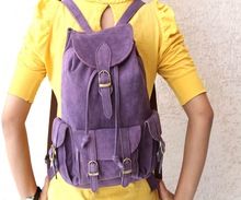 Real Suede Leather Handmade Stylish Backpack Bag