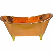 Copper Bathtub With Brass Holders