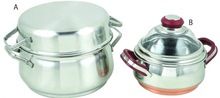 Stainless Steel Cookware Set Fry Pots