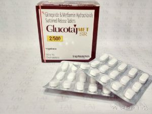 Glimepiride Metformin Hydrochloride Tablets 2 mg/500 mg (Glucotaj 2/500)