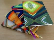 custom handmade fabric covered notebook