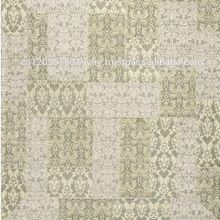 Ivory Cotton Chenille jacquard Patchwork Indian Rugs