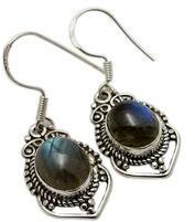 Sterling Silver Oxidized Earring