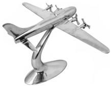 Aluminium Antique Plane Shape Home Decor Showpiece