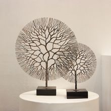 Aluminium Antique Tree Shape Home Decor Showpiece