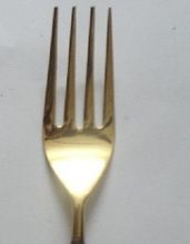 Designer Brass Coated Stainless Steel Fork