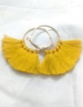 Handmade Tassel Cotton Thread Earings