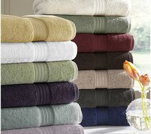 jacquard border towel