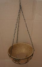 COIR HANGING BASKET AS FLOWER VASE