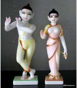 Hand Carved Iskon Radha Krishna