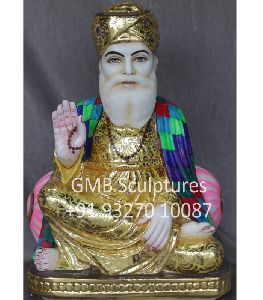 White Marble Murti of Guru Nanak ji Statue