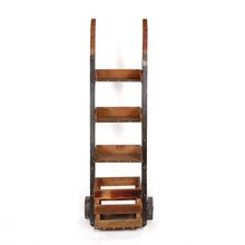 IRON WOODEN SHELVES WITH WHEEL
