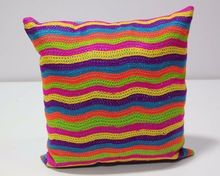 Colorful hand embroidery cushion covers