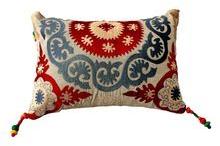 embroidered cotton pillow covers