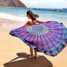 Mandala Round Beach Towel