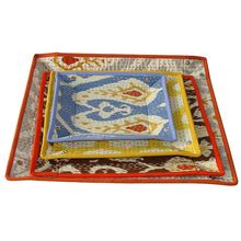 upholstered kantha fabric office paper tray