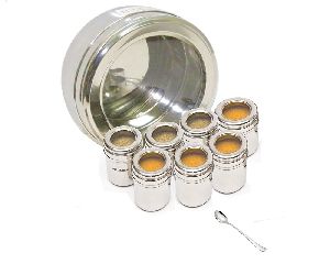 stainless steel salt container