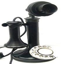 collectible Black candlestick telephones