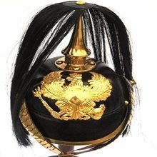 german pickelhaube Long spike hair helmet